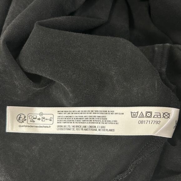 New Free People FP Movement Hot Shot Mini Dress in Black Washed - Picture 9 of 9